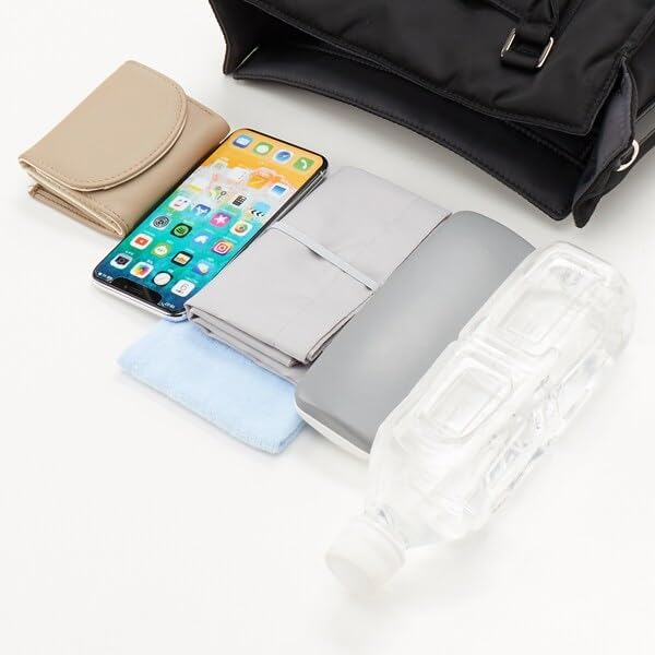 Isaac Twill Nylon Square Tote Greige Bag, Small, (26)