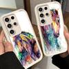Phone Case for Samsung Galaxy S26 S25 Ultra S24 FE Oil Painting Horse Shell S23 Plus S22 + S21 S20 5G Soft Silicone Funda