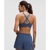 Lululemon Energy Bra MeDium Support  B D Cups  Evolve Blue Twill