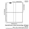10pcs Single Side Binder Card Sleeves Pages 11 Holes Card Storage Sheets  4/6/7 Inch Postcards