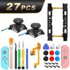 25In1 For Nintend Switch 3D Analog Joycon Joystick Thumb Stick Sensor Replacement Accessories Kit for Joy Con Controller Housing