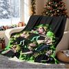 Billie Eilish Pattern Blanket for Home Decoration, Bed, Sofa, Car Travel, Camping, Suitable for All Seasons, Birthday Christmas Gift