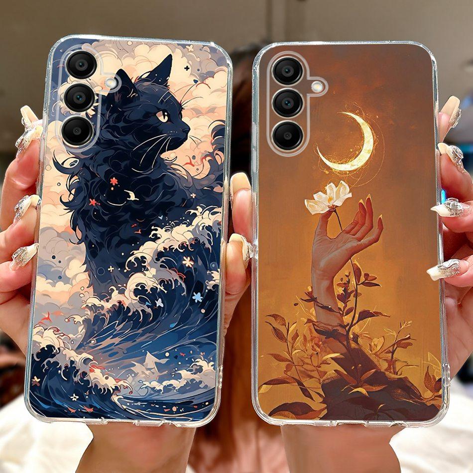 For Samsung Galaxy A16 SM-A165F A166B Cool Dragon Tiger Painting Phone Case For Samsung A16 5G 4G Soft Silicone TPU Cases