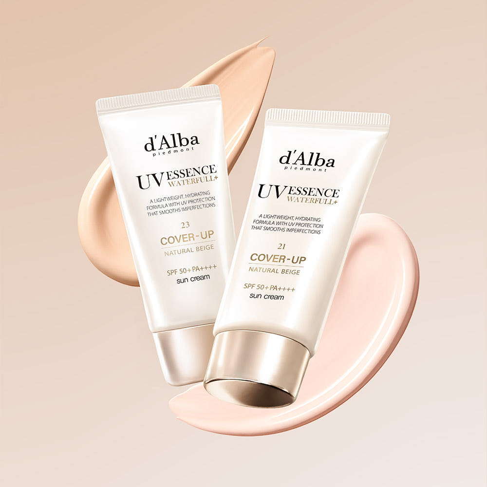 d'Alba Cover Beige Tone-Up Sunscreen SPF50+ PA++++ 50ml (2 Colors) Natural Skin Tone Correcting UV Protection