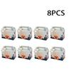 8PCS Halloween Kraft Paper Treat Boxes with Clear Window Gift Tags Halloween Party Bakery Candy Box Trick Or Treat Kids Gift Bag