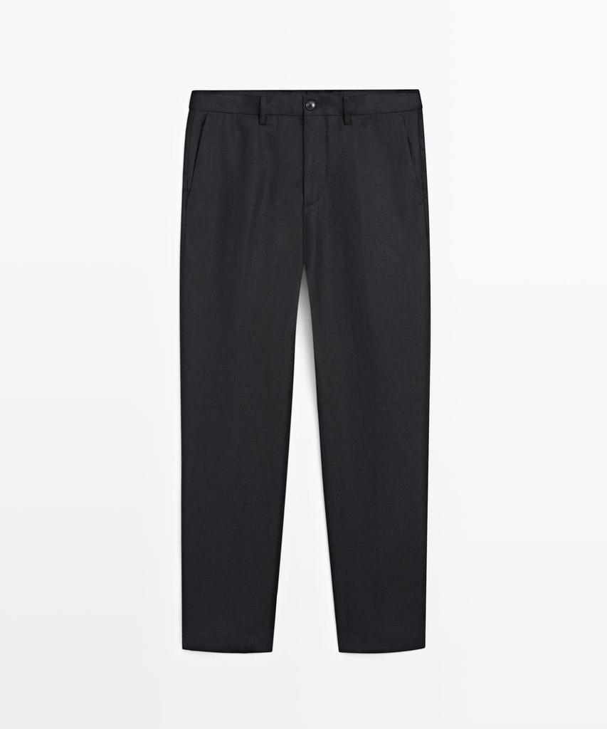 Masimodutti Linen Suit Pants