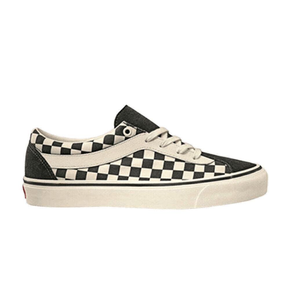Vans Bold Ni Checkerboard  Black Marshmallow  VN0A3WLPR6R Men s Shoes 34.5