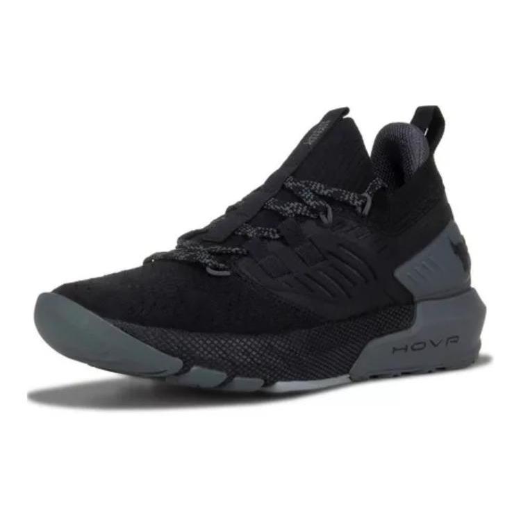 Under Armour Womens Project Rock 3 'Black Pitch Grey' (women's sizes) Black / Pitch Grey Training Shoes 3023005 001