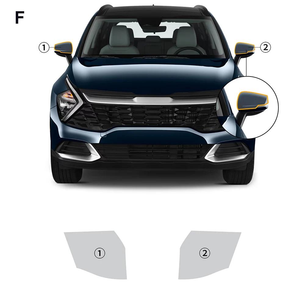For KIA Sportage NQ5 2022 2023 2024 TPU Headlight Film Car Door Triangle Protective Film PPF Transparent Refit 8.5mil Film