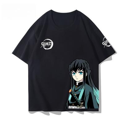 Demon Slayer 2026 Anime Print T-shirt, Short Sleeve, Men's and Women's, Men's Sports Fitness T-shirt.