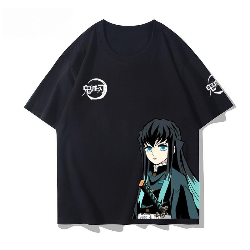 Demon Slayer 2026 anime print t-shirt, short sleeve, men's and women's, men's sports fitness t-shirt.