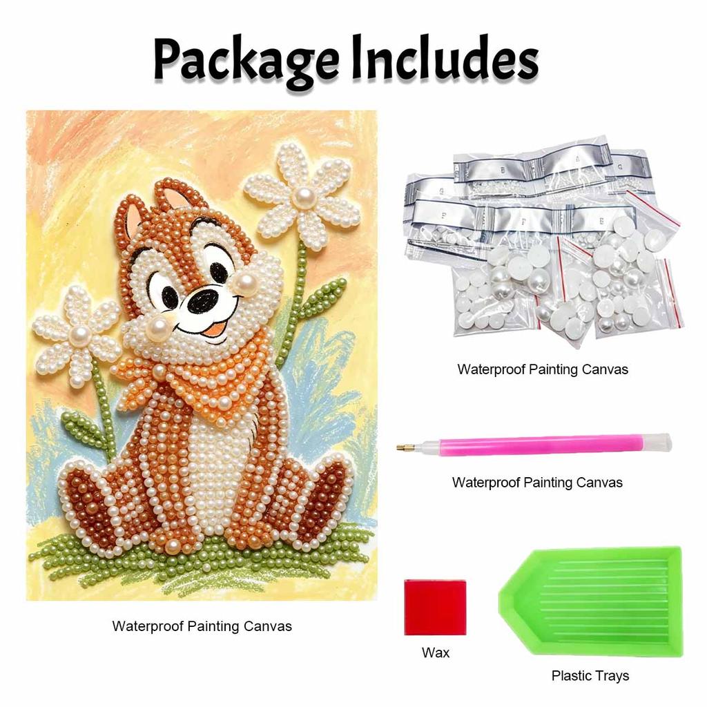 Disney Chip Dale Pearl Painting Handmade DIY Pearl Art Painting Simple Living Room Hanging Painting Decoration Chip Dale 134 Characters