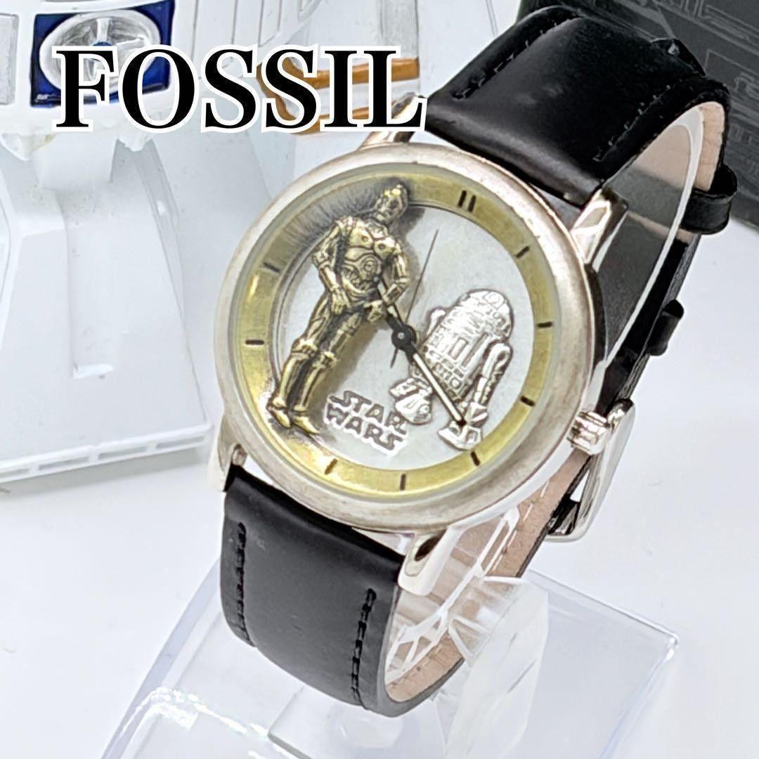 Used FOSSIL STAR WARS Limited 3000 pieces C-3PO R2-D2 Watch Fossil Vintage Working Item Quartz