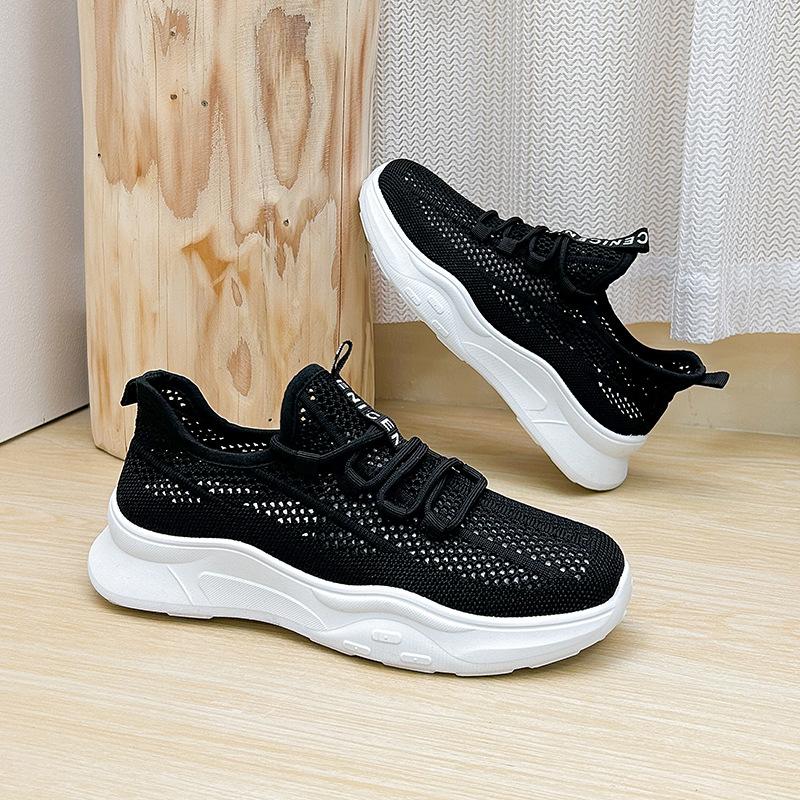 Women's White Shoes Summer New Ins Versatile Casual Hollow Mesh Surface Women's Shoes