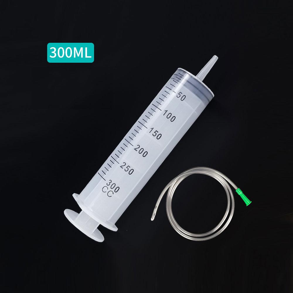 1Pc 100/300ml Car Oil Fluid Extractor Fuel Transfer Hand Pump Dispenser Vacuum Syringe Type Manual Suction Pump Extractor