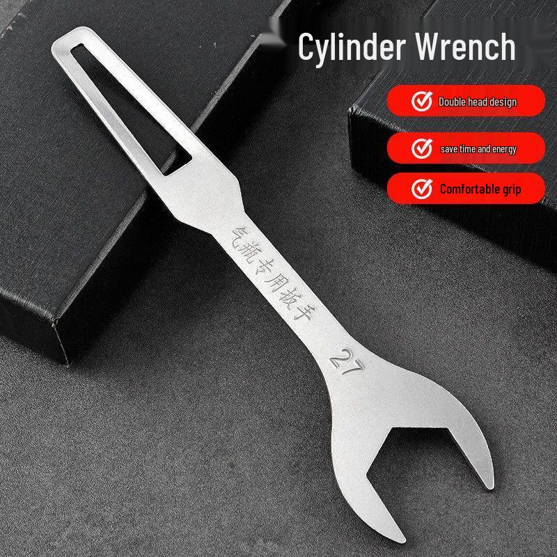 Oxygen & Acetylene Cylinder Switch: Stainless Steel, Durable, Portable, Industrial-Grade Wrench.