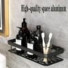 1 Pcs Aluminium Heavy Duty Self Adhesive Bathroom Shelf, Modern Style, Wall Mounted, Single Shelf,