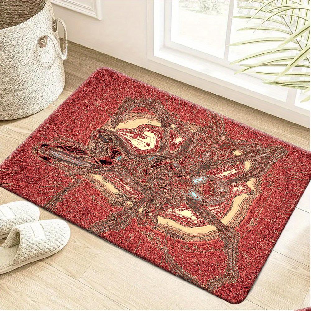 1pc Flannel Rug, Marvel Superheroes Bathroom Mat, Multiple Sizes, Multi-functional for Daily Use, Suitable for Bathroom, Entra
