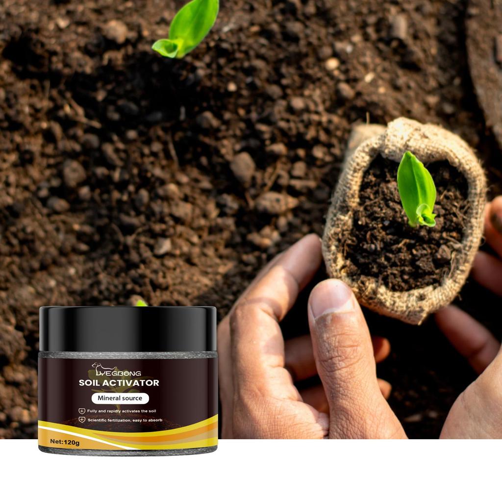 YEGBONG Soil Activator. Horticultural Nutrient Soil. Mineral Source, Loose Soil, Prevents Compaction, Promotes Root Growth, Flower Fertilizer