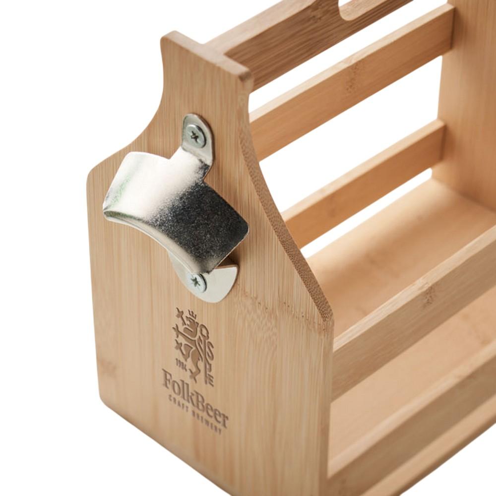 MidOcean Bamboo 6 Bottles Cabas Beer Caddy