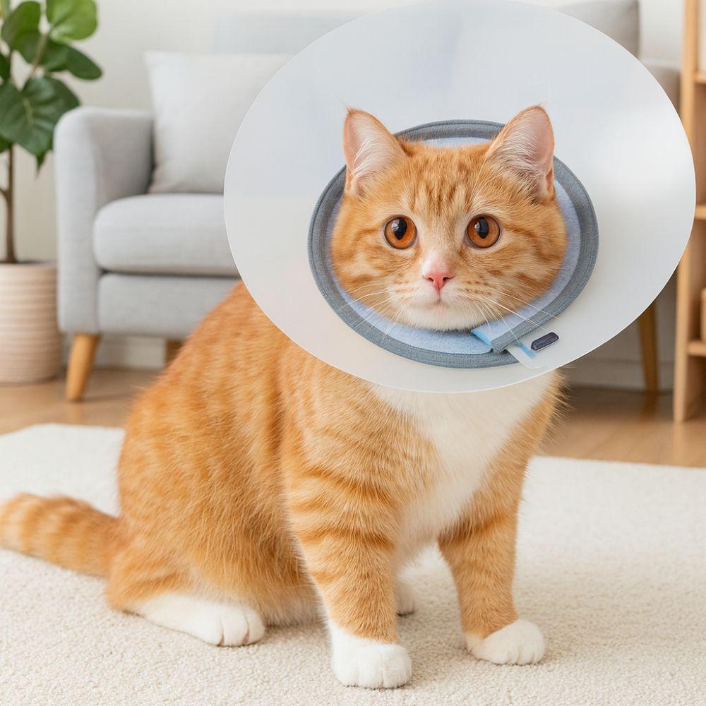 Breathable Pet Protective Collar Adjustable Anti-Bite Collar Recovery Cone Collar  Animal Care