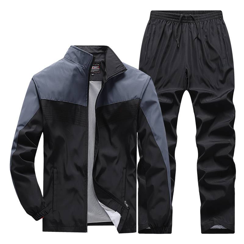 Frühling Herbst Herren Sportswear 2 Stück Sets Sport Anzug Jacke Sweatsuit Männliche Kleidung Trainingsanzug