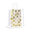 12/30pcs Merry Christmas Paper Tote Bags with Gold Foil Prints Reusable Holiday Bags for Gifts and Favors Packing Candy