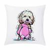 Customizable Home Square Soft Sofa Bed Pillow Cover Painted Dog Decorative Cartoon Puppy
