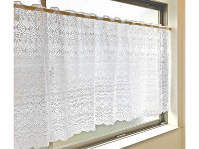 Shop Cafe Rough For Small Available In 15 Width 200 X Length 45cm [Cloth Nunoya] Curtains, Lace, Windows, Voluminous, Privacy, Sizes, [Retro Lace,