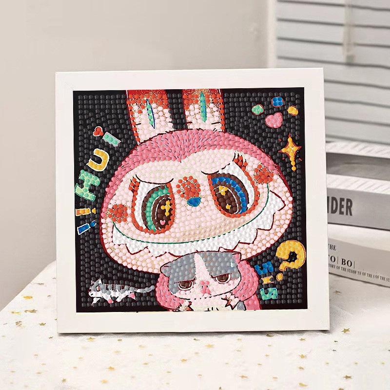 High-End Diamond Painting Diy Van Gogh Starry Sky Cat Creative Handmade Toy Table Decoration Diamond Painting With Frame