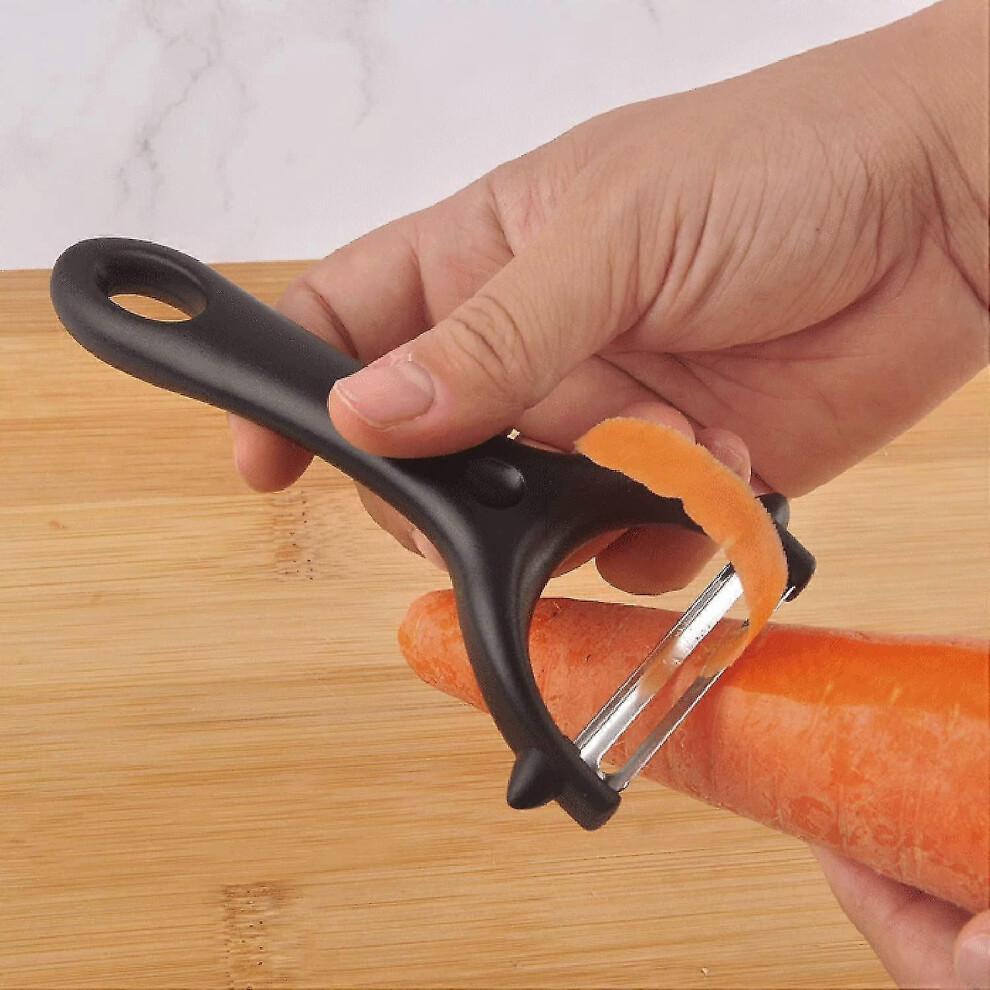 Black, Green - Set of 2 Universal Peelers, Stainless Steel Vegetable Peeler, Manual Vegetable Peeler, Potato Peeler, Ergonomic Handle, Kitchen Peeler