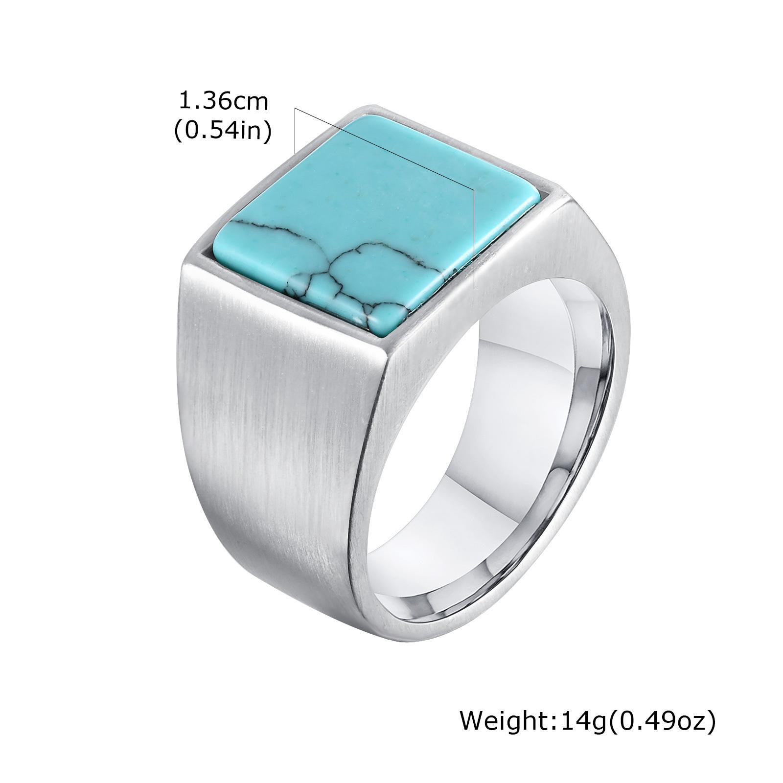 

Vnox Stainless Steel Tiger Eye Ring for Men Boys, 14mm Wide Size 7-12 Geometric Signet Ring, Vintage Punk Jewelry Gifts for Him 7