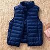 Gilet Leggero da Donna con Collo Alto per Autunno/Inverno Giacca Minimalista Monocolore