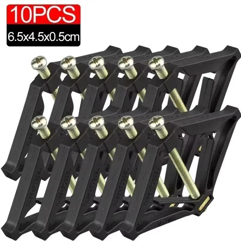

10Pcs Type 86 Cassette Repairer Dark Box Switch Old Socket Boxes Replacement Fixed Support Rod Restorer Household Repair Tools 6.5x4.5x0.5cm