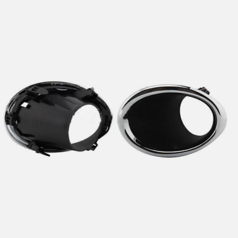 Chrome Fog Light Lamp Cover Bezel Trim For Nissan Qashqai J11 2014 2017, Front Left & Right Side Replacement, Durable ABS