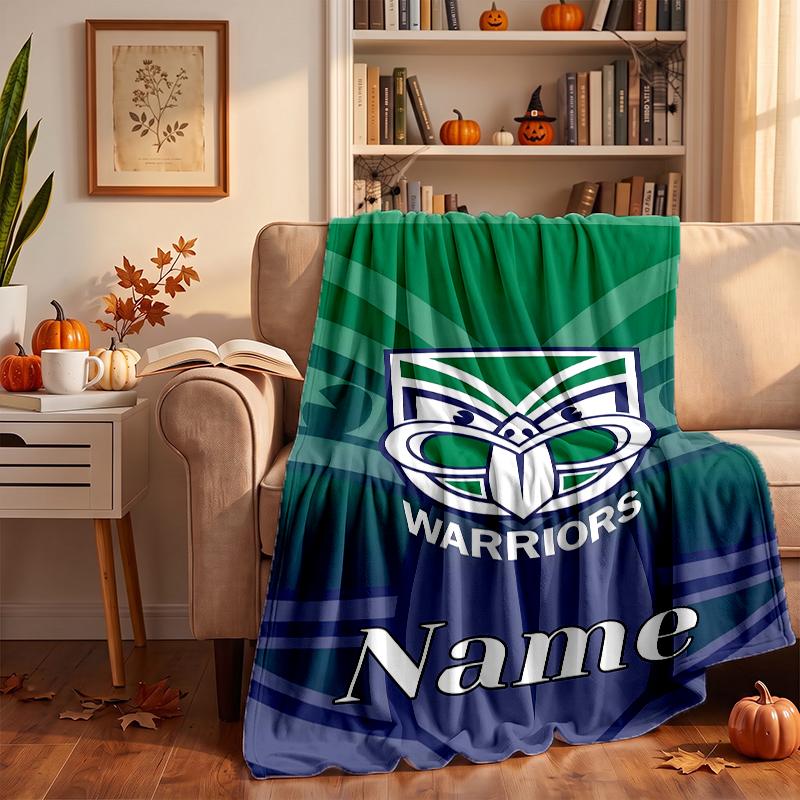 New Zealand Warriors Custom Flannel Blankets Soft Warm Cozy Throws for Home Decor Holiday Gifts