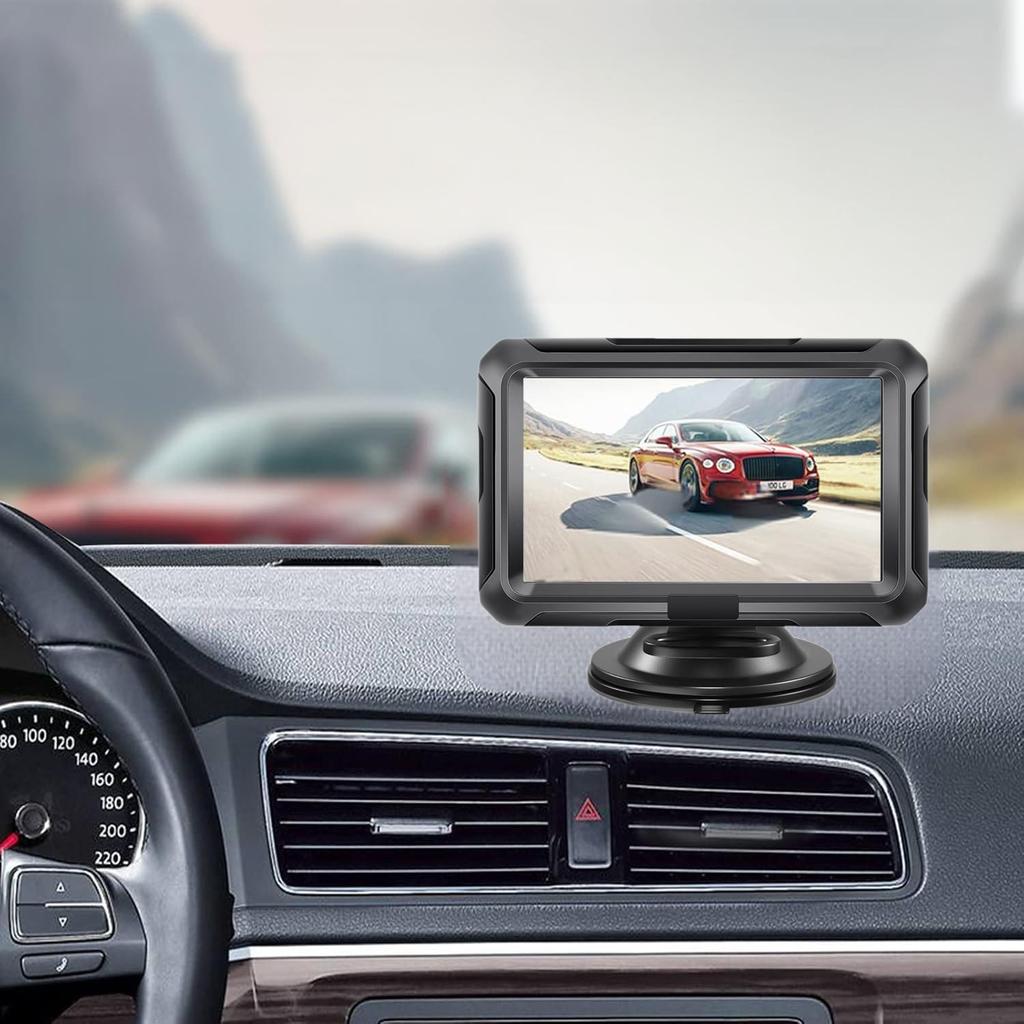 Stynxro Car LCD Rearview Monitor with Rotating HD Picture Two Mounting Compatible with Cigarette Lighter Power Easy Japanese Instruction Manual