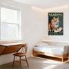 Vintage Reading Cat Metal Sign Distressed Rustic Wall Decor - Because Murder Is Wrong with Orange Tabby Cat & Book, Jeremy Vande