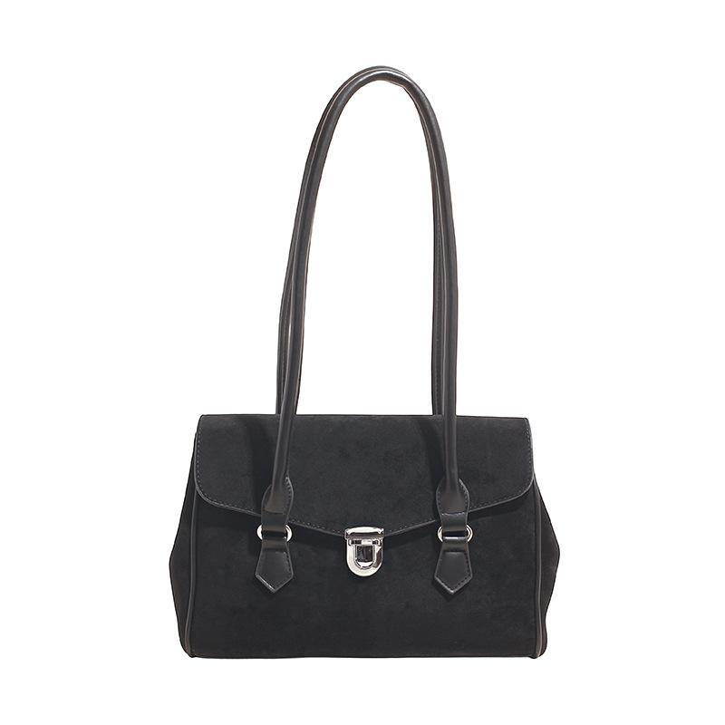 Temperament Versatile Premium Suede Exquisite Fashion Foreign Style 2025 Autumn Women's Shoulder Underarm Bag Handbag Bag