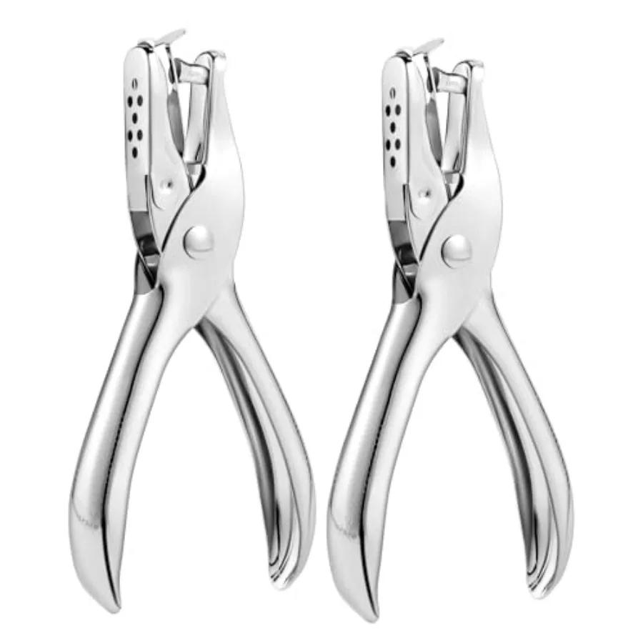 

2 шт. 1/4 дюйма Дырокол на одно отверстие Вместимость 8 листов Прочный дырокол на одно отверстие для проектов рукоделия Идеально подходит для создания United States