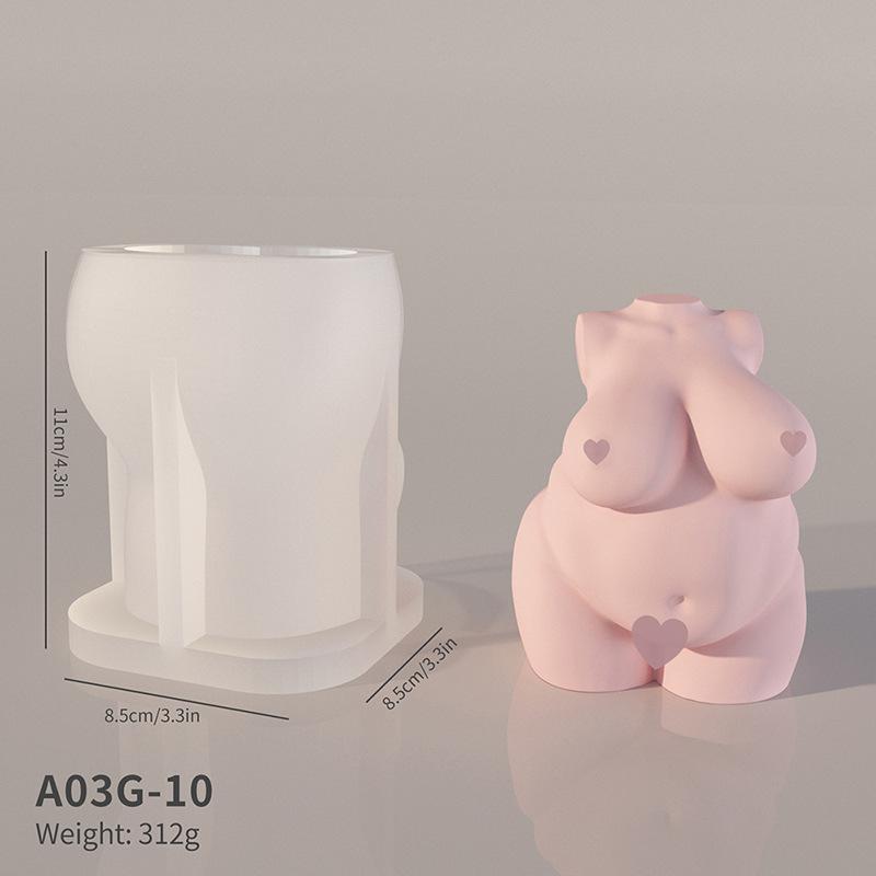 3D Human Silicone Candle Mold Diy Aromatherapy Candle Handmade Decoration Soap Chocolate Tool Cake Mold