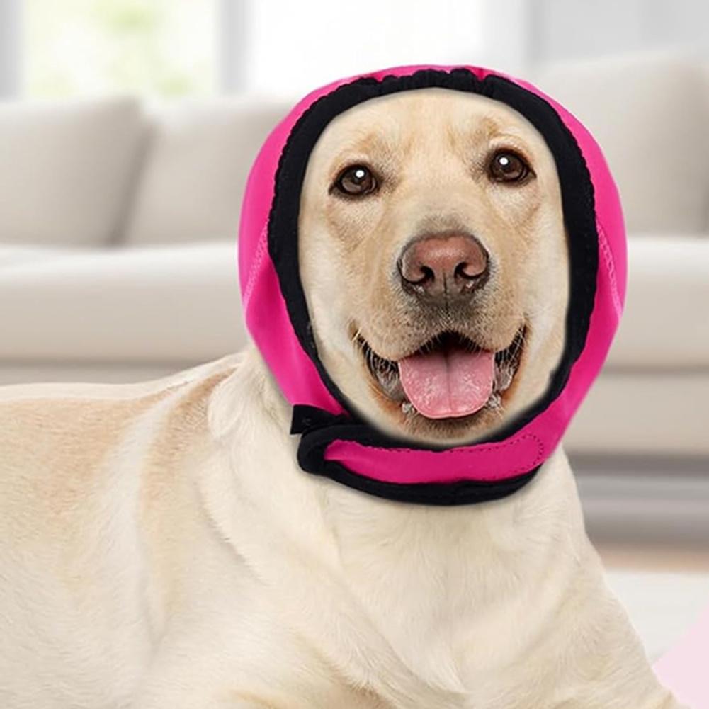 Dog Earmuffs with Noise Cancellation Elastic Wrap With Sound Insulation Easy To Wear Off For Grooming Swimming Pet Accessories