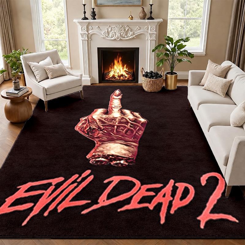 Evil dead Carpet Door Mat for Living Room or Bedroom Protective Mat Under Chair Office Decoration Christmas Gift Birthday Present