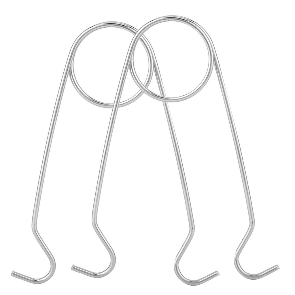 2Pcs Stainless Steel Fish Mouth Jaw Spreaders Hanging Hook Rack for Cooker Water Bottle