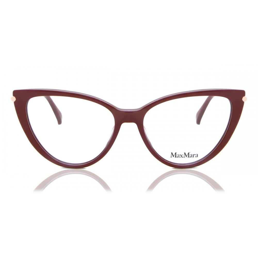 

Max Mara Mm5006 066 Women Eyeglasses Shiny Dark Red/54