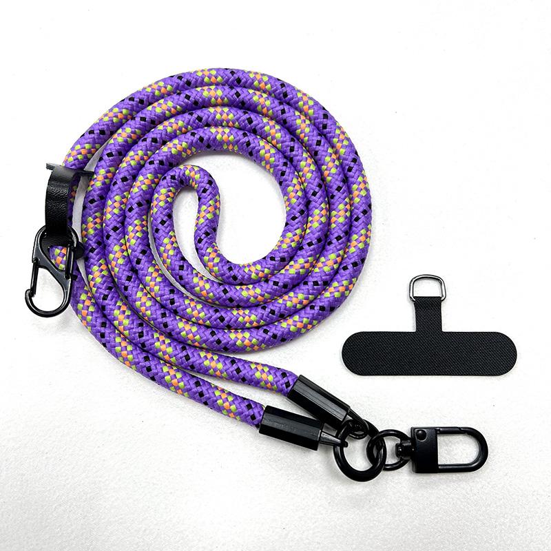 8MM Diameter Outdoor Mobile Phone Hanging Rope Crossbody Backable Neck Strap Durable Phone Case Lanyard Climb Mountain Anti-lost