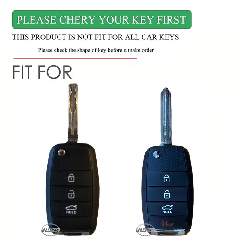 Car Key Case Cover Shell For Kia Picanto Sportage Gt Rio 3 Cerato Soul K5 Ceed Optima Seltos Sorento Forte Stinger Telluride