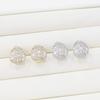 Boucles d'oreilles pour femme Goutte d'eau Triangle Scintillantes Dorées