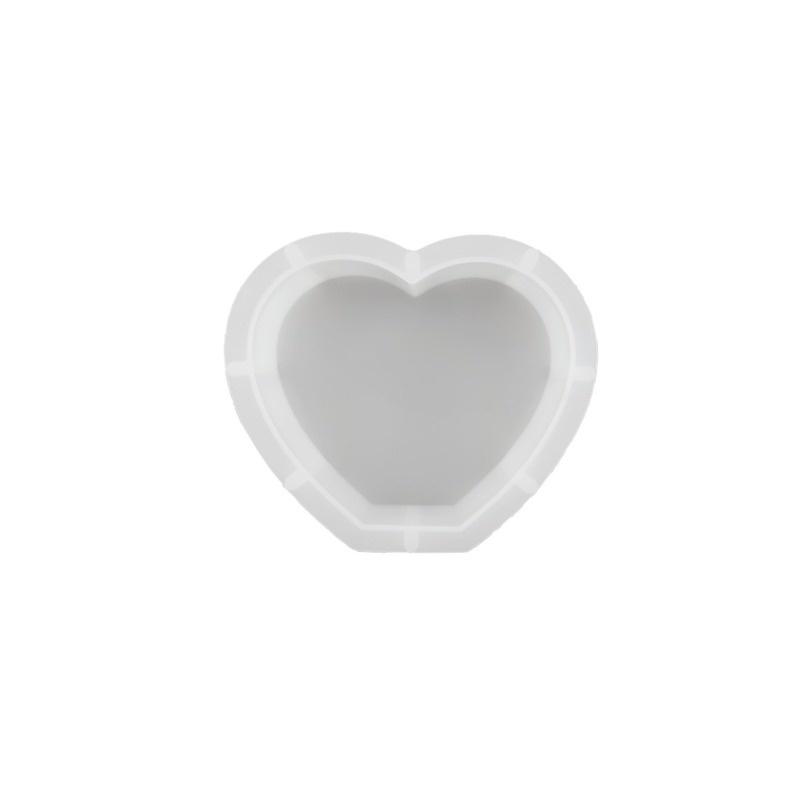 DIY Heart Resin Silicone Mold Photo Frame Crystal Epoxy Resin Molds Bookends Organize Silicone Molds Office Home Decoration