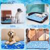 KEMORELA Large Dog Cooling Pad Self-Cooling Ice Silk Pad Washable Pet Dog Cooling Mat for Summer Comfortable Dogs And Cats